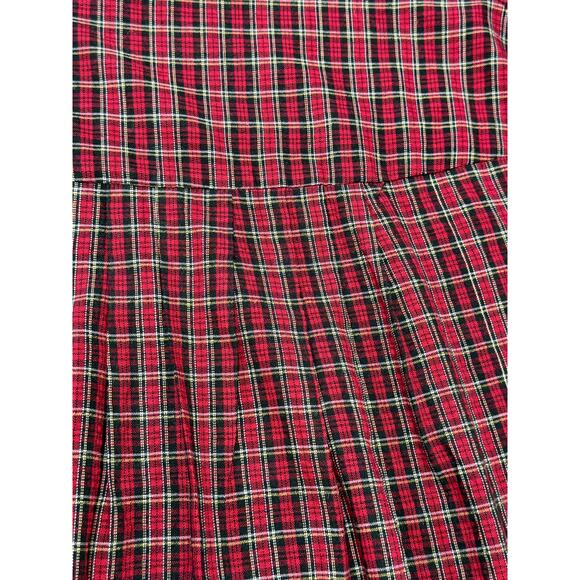 Amy Byer California Dress Red Black & Plaid with Black Trim Girls Size 16 (09) - Picture 4 of 9